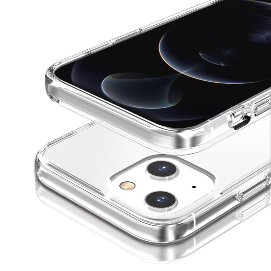 Чехол Clear Case пластиковый для iPhone 13 6.1", темно-прозрачный фото