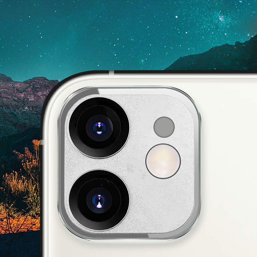 Защитное стекло на заднюю камеру COTEetCI Lens Film для iPhone 12 Mini 5.4", серебристый фото