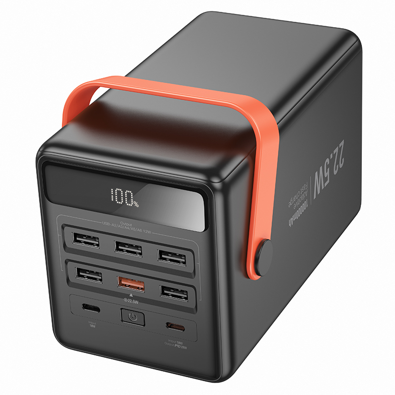 Портативный аккумулятор HOCO J142 Surpass, 22.5W, 100000 мА⋅ч, черный фото