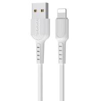 Кабель USB BOROFONE BX16 Easy USB - Lightning, 2А, 1 м, белый фото