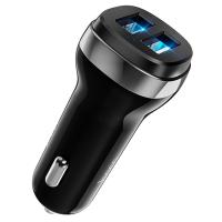 Автомобильное зарядное устройство HOCO Z40 Superior, 2xUSB, 2.4A, черный фото