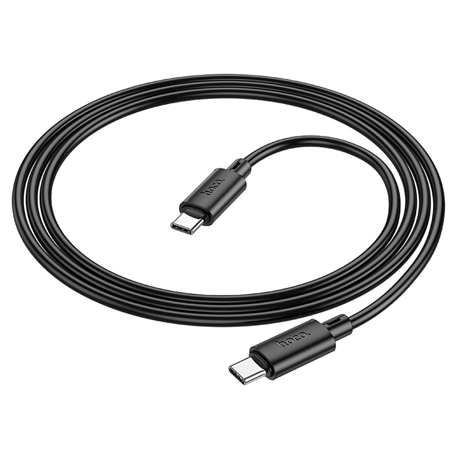 Кабель USB-C HOCO X88 Gratified Type-C - Type-C, 3A, 60W, 1 м, черный фото