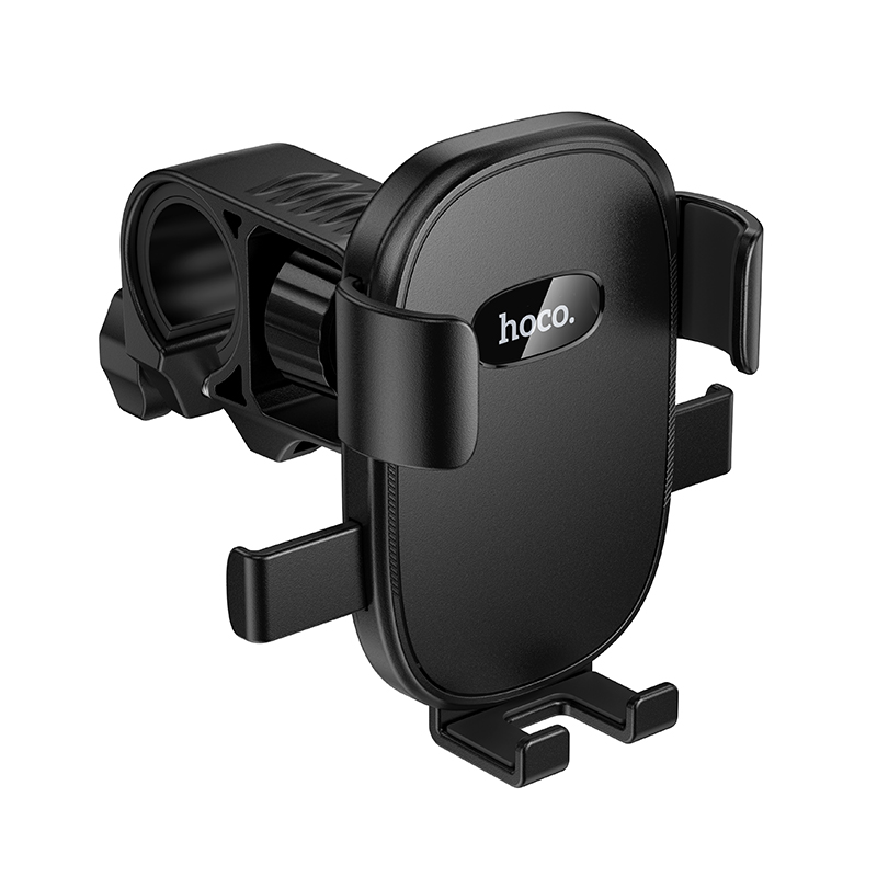 Держатель телефона для мотоцикла/велосипеда HOCO H85 Knight, зажимной, на руль, черный фото