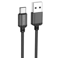 Кабель USB BOROFONE BX87 Sharp USB - Type-C, 3A, 2 м, черный оптом недорого с доставкой Кабель USB BOROFONE BX87 Sharp USB - Type-C, 3A, 2 м, черный фото