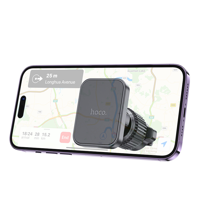 Автомобильный держатель HOCO H32 Cheetah, магнитный, на воздуховод, черный фото