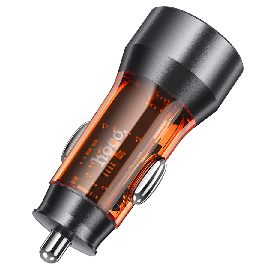 Автомобильное зарядное устройство HOCO NZ12 Prosperity, 2xUSB, 36W, оранжевый фото