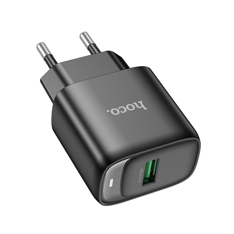 Сетевое зарядное устройство HOCO C140A Smart 1xUSB, 18W, черный фото
