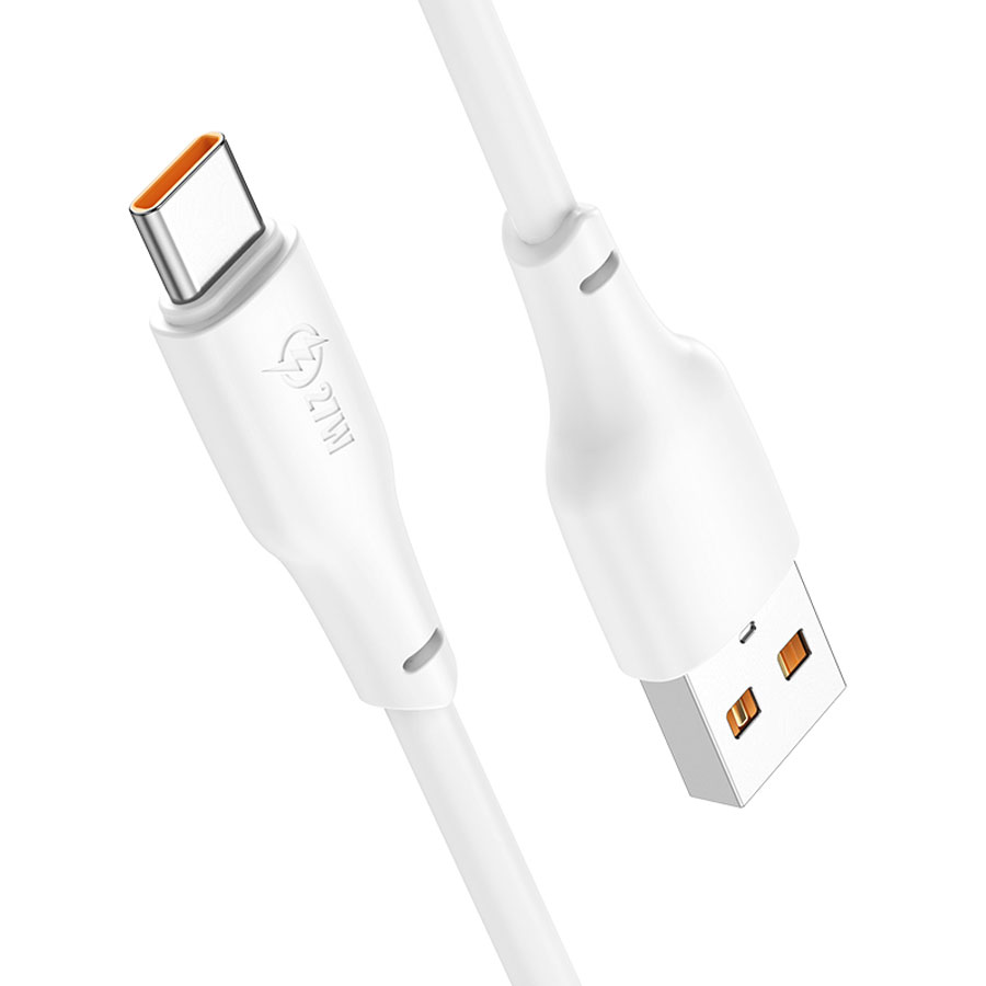 Кабель USB HOCO X93 Force USB - Type-C, 3A, 27W, 1 м, белый фото