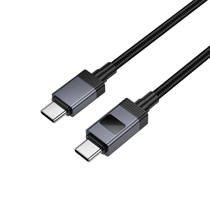 Кабель USB-C HOCO X118 Generous Type-C - Type-C, 3A, 60W, 1 м, черный фото