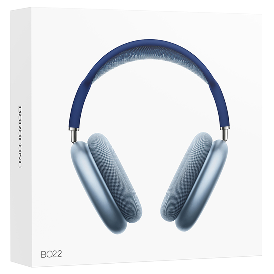 Беспроводные наушники накладные BOROFONE BO22 Elegant, Bluetooth, синий фото