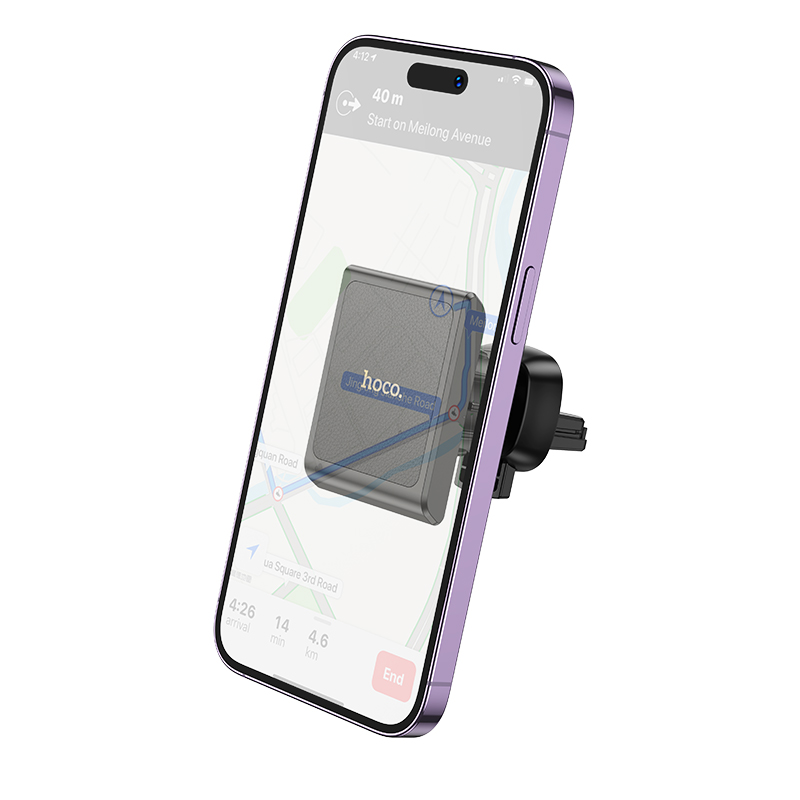 Автомобильный держатель HOCO H44 Precious, магнитный, на воздуховод, черный фото