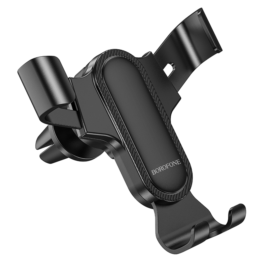 Автомобильный держатель BOROFONE BH74 Rock, зажимной, на воздуховод, черный фото