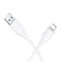 Кабель USB HOCO X124 Bien USB - Lightning, 2.4А, 1 м, белый фото