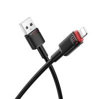 Кабель USB BOROFONE BX110 Beneficio USB - Lightning, 2.4А, 1 м, черный фото