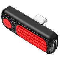 Переходник/Адаптер HOCO LS29 Dual 2 в 1 Lightning (m) - Dual Lightning (f), черный фото