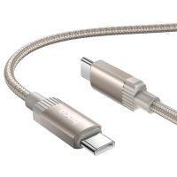 Кабель USB-C HOCO X117 Star Type-C - Type-C, 3A, 60W, 1 м, золотой фото