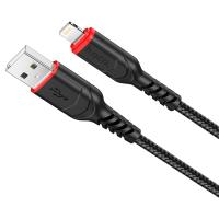 Кабель USB HOCO X59 Victory USB - Lightning, 2.4А, 1 м, черный фото