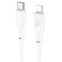 Кабель USB-C HOCO X93 Force Type-C - Lightning, 20W, 2 м, белый фото