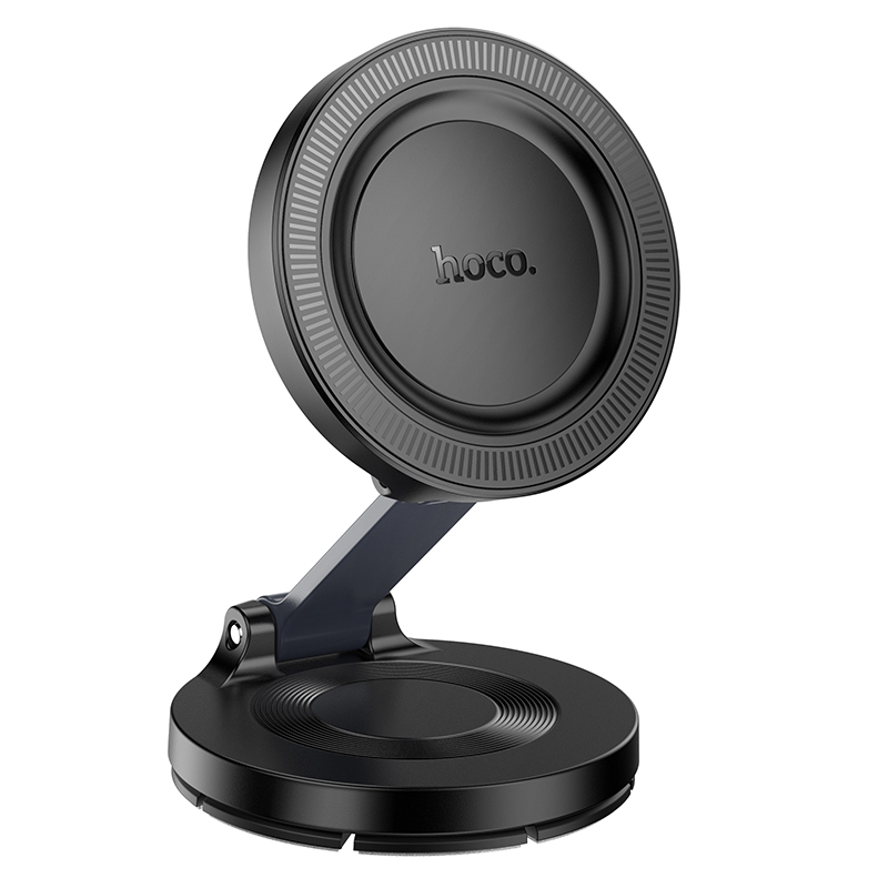 Автомобильный держатель HOCO H61 Show folding, магнитный, на приборную панель, черный+серый металлик фото