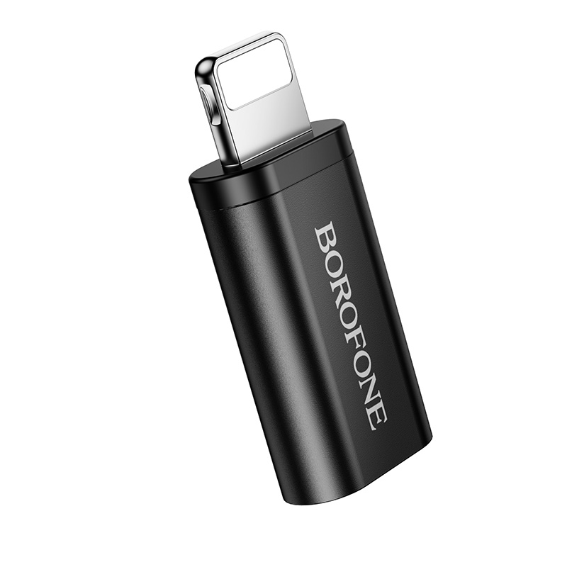 Переходник/Адаптер BOROFONE BV26A Lightning (m) - Type-C (f), черный фото