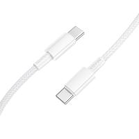 Кабель USB-C BOROFONE BX117 Source Type-C - Type-C, 3A, 60W, 1 м, белый фото