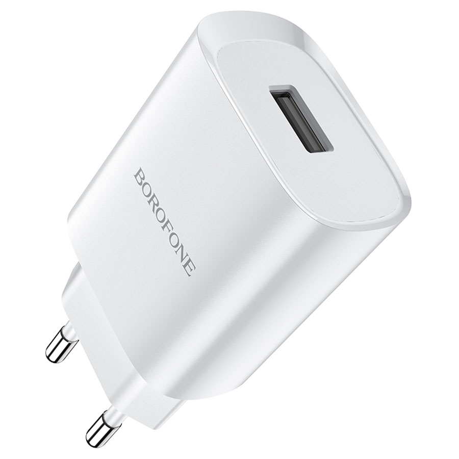 Сетевое зарядное устройство BOROFONE BN1 Innovative 1xUSB, 2.1A, белый фото
