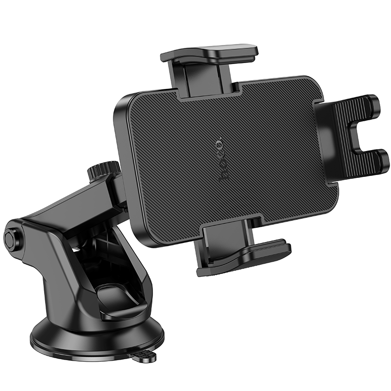 Автомобильный держатель HOCO H37 Cheetah, зажимной, на приборную панель, черный фото