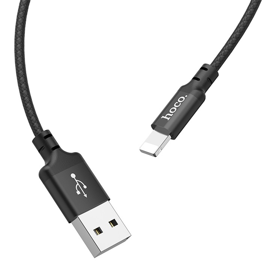 Кабель USB HOCO X14 Times speed USB - Lightning, 2А, 2 м, черный фото
