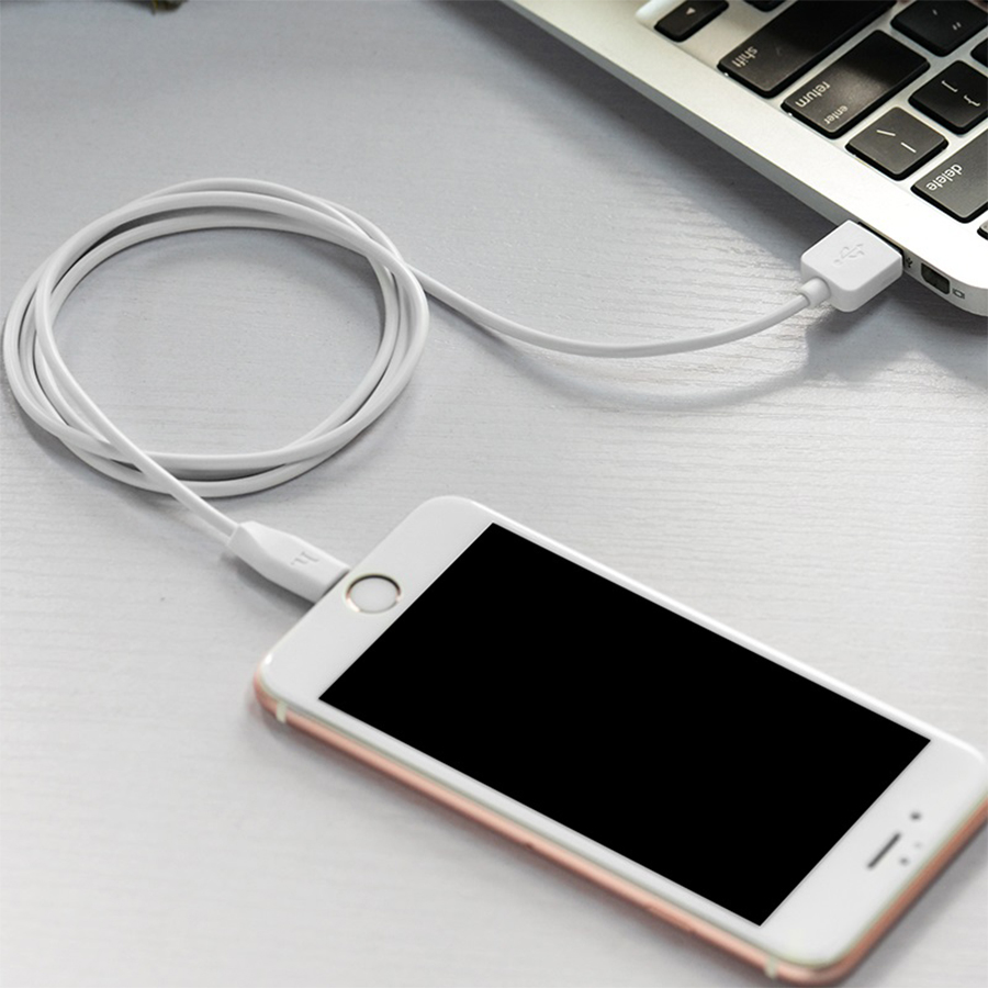 Кабель USB HOCO X1 Rapid USB - Lightning, 2.1А, 2 м, белый оптом недорого с доставкой Кабель USB HOCO X1 Rapid USB - Lightning, 2.1А, 2 м, белый фото