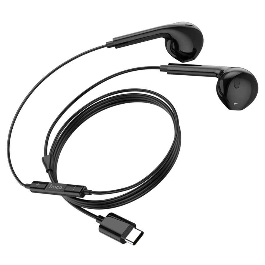Проводные наушники HOCO M101 Crystal, Type-C, 1.2 м, черный фото