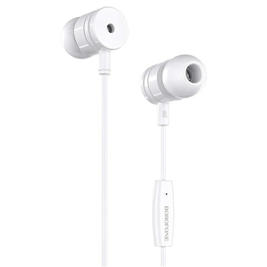 Проводные наушники BOROFONE BM31 Mysterious, Jack 3.5mm, 1.2 м, белый фото