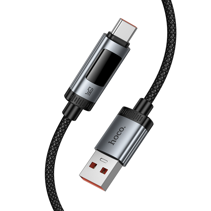 Кабель USB HOCO U148 Lord USB - Type-C, 100W, 1.2 м, черный фото