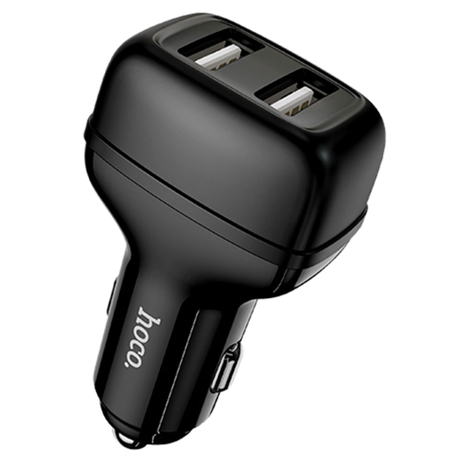Автомобильное зарядное устройство HOCO Z36 Leader, 2xUSB, 2.4A, черный фото