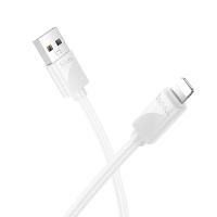 Кабель USB HOCO X114 Energy USB - Lightning, 2.4А, 1 м, белый фото