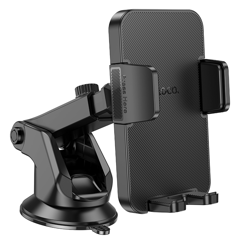 Автомобильный держатель HOCO H37 Cheetah, зажимной, на приборную панель, черный фото