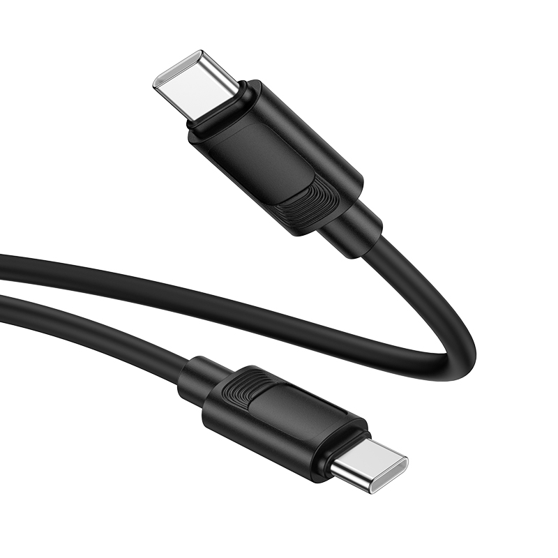 Кабель USB-C HOCO X122 Benefit Type-C - Type-C, 3A, 60W, 1 м, черный фото