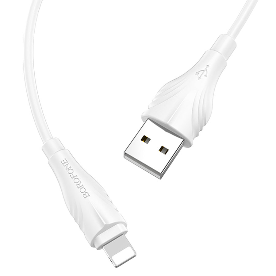 Кабель USB BOROFONE BX18 Optimal USB - Lightning, 2А, 1 м, белый фото