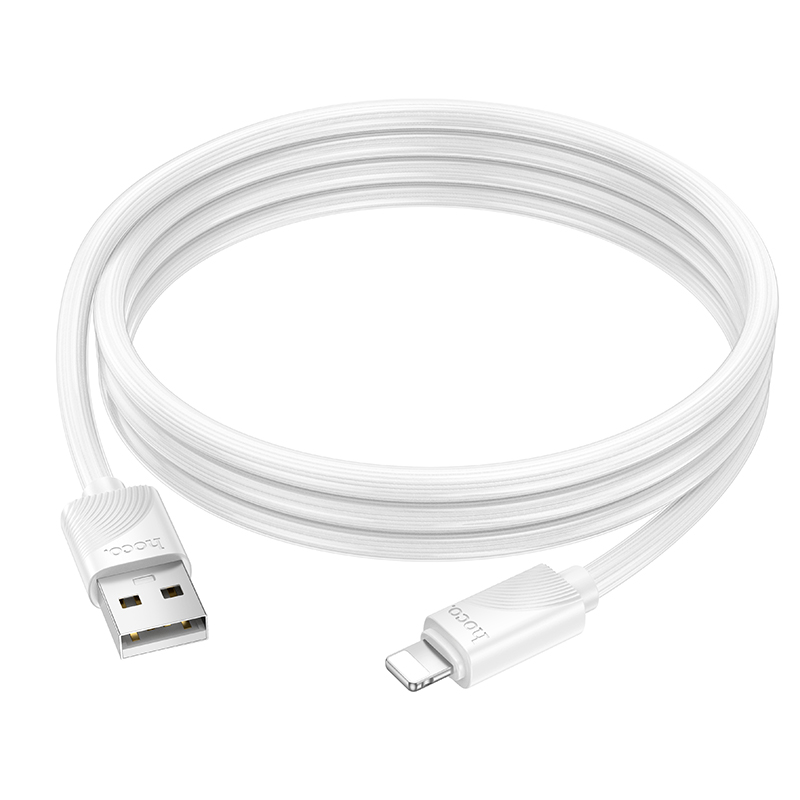 Кабель USB HOCO X114 Energy USB - Lightning, 2.4А, 1 м, белый фото