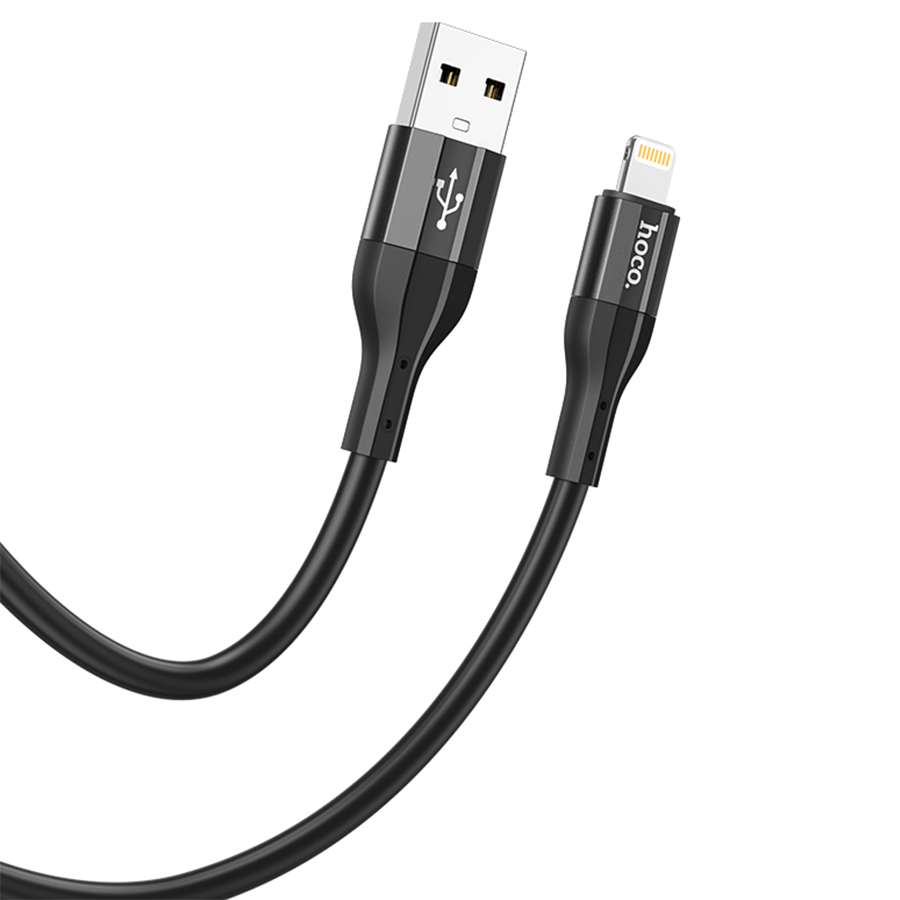 Кабель USB HOCO X72 Creator USB - Lightning, 2.4А, 1 м, черный фото