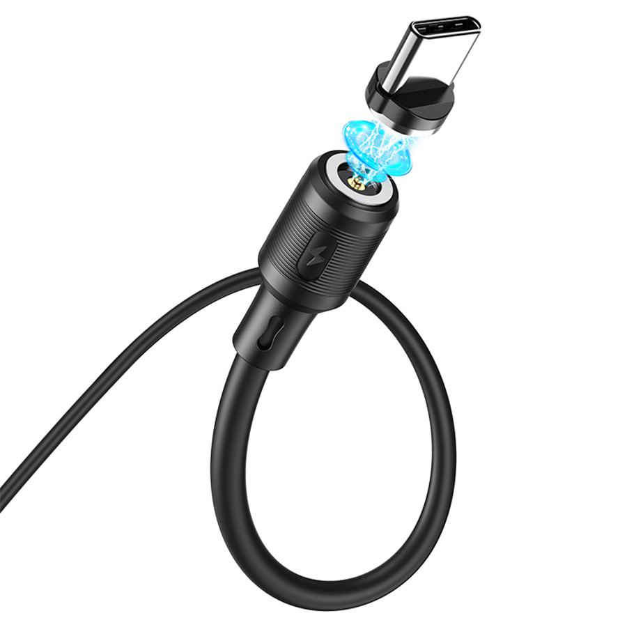 Кабель USB HOCO X52 Sereno USB - Type-C магнитный, 2А, 1 м, черный фото