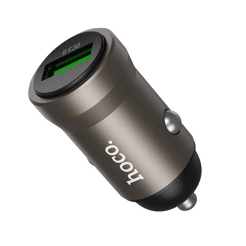 Автомобильное зарядное устройство HOCO Z62 Energy, 1xUSB, 18W, золотой фото