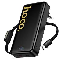 Портативный аккумулятор HOCO Q45 Worrier, встроенный кабель Type-C, 22.5W, 10000 мА⋅ч, белый фото
