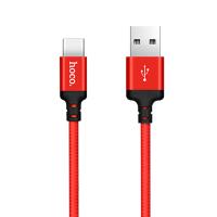 Кабель USB HOCO X14 Times speed USB - Type-C, 2А, 1 м, красный+черный фото