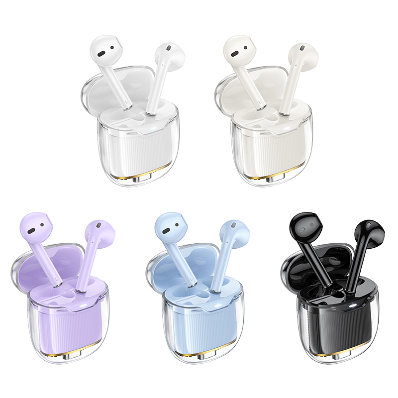 Беспроводные наушники TWS HOCO EW52 Lilly, Bluetooth 5.3, белый фото