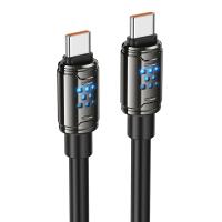 Кабель USB-C HOCO U143 Joy Type-C - Type-C, 5A, 240W, 1.2 м, черный фото