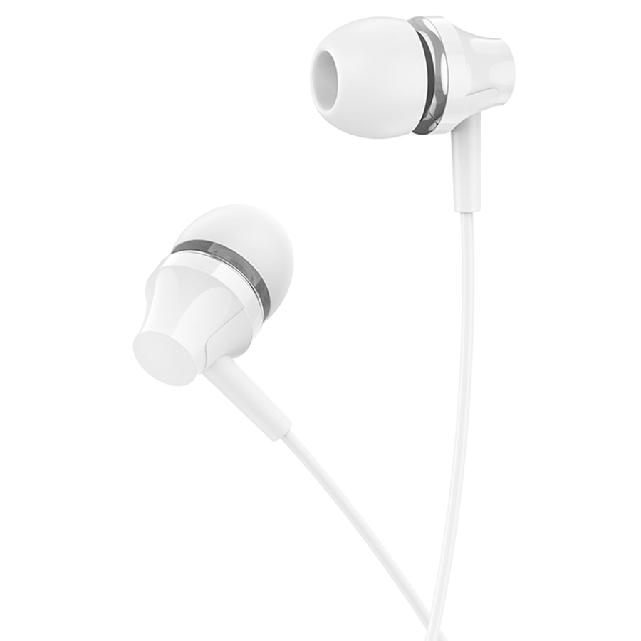 Проводные наушники BOROFONE BM74 Singer, Jack 3.5mm, 1.2 м, белый фото