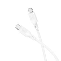 Кабель USB-C BOROFONE BX113 Lenny Type-C - Type-C, 3A, 60W, 1 м, белый фото