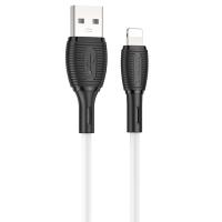 Кабель USB BOROFONE BX86 Advantage USB - Lightning, 2.4А, 1 м, белый фото