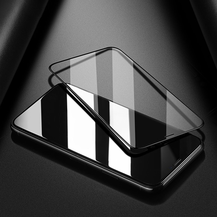 Защитное стекло HOCO A12 для iPhone XS Max/11 Pro Max, Full Glue 3D, прозрачный+черная рамка фото