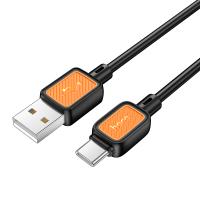 Кабель USB HOCO X108 Benefit USB - Type-C, 3A, 1 м, черный фото